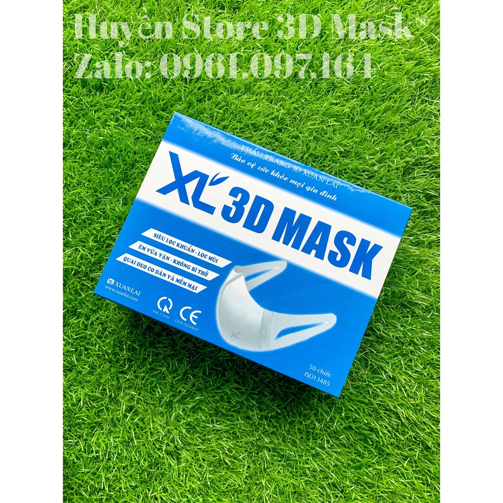 [GIÁ SỈ] Hộp 50 chiếc Khẩu trang 3D Mask Xuân Lai - Hàng chính hãng