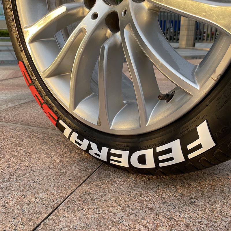 1 Bộ Sticker 595 Dán Lốp Xe Hơi Xe Máy Hình Chữ Cái Trang Trí