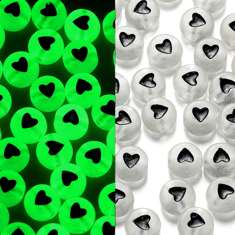 St.kunkka Bộ 100 HạT Xâu ChuỗI HìNh Chữ CáI 6.5mm NhiềU MàU SắC