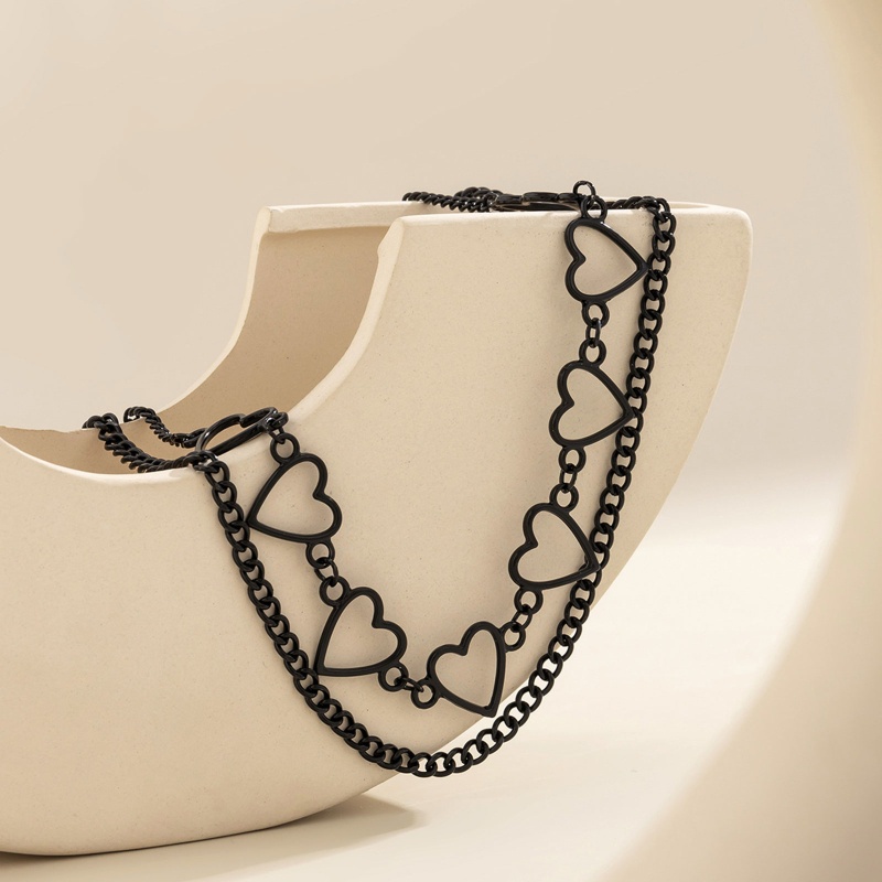 Vòng Cổ Choker Mặt Trái Tim Rỗng Phong Cách Gothic Punk YOUYO