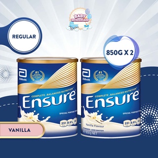 Image of [Bundle of 2] Abbott Ensure Regular Adult Nutrition Powder Vanilla 850g