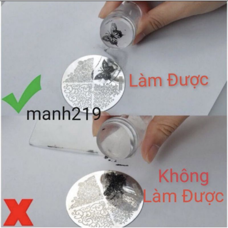 Con dấu silicon in hình lên móng tay ,đầu in nail