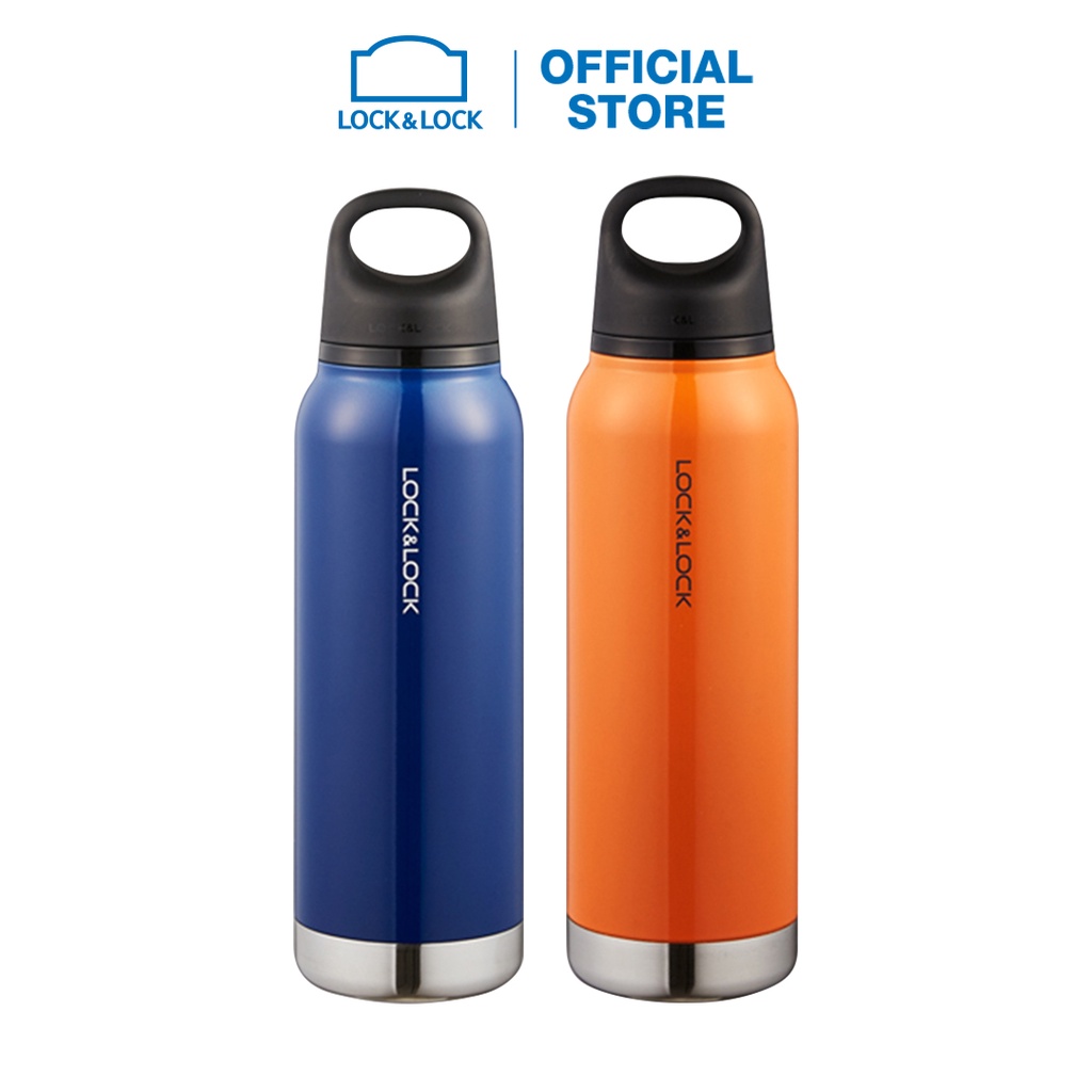 Bình Giữ Nhiệt Bằng Thép Không Gỉ Lock&Lock Loop Tumbler 620ml - LHC4154 - cam và xanh