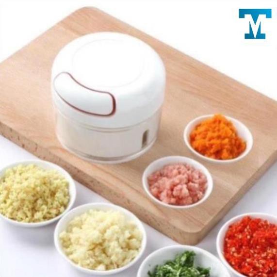 Máy Xay Hành, Tỏi, Ớt Mini Tiện Dụng ( Có Video ) Tiện dụng Có tặng kèm quà DAVAL HOUSE MXT-001