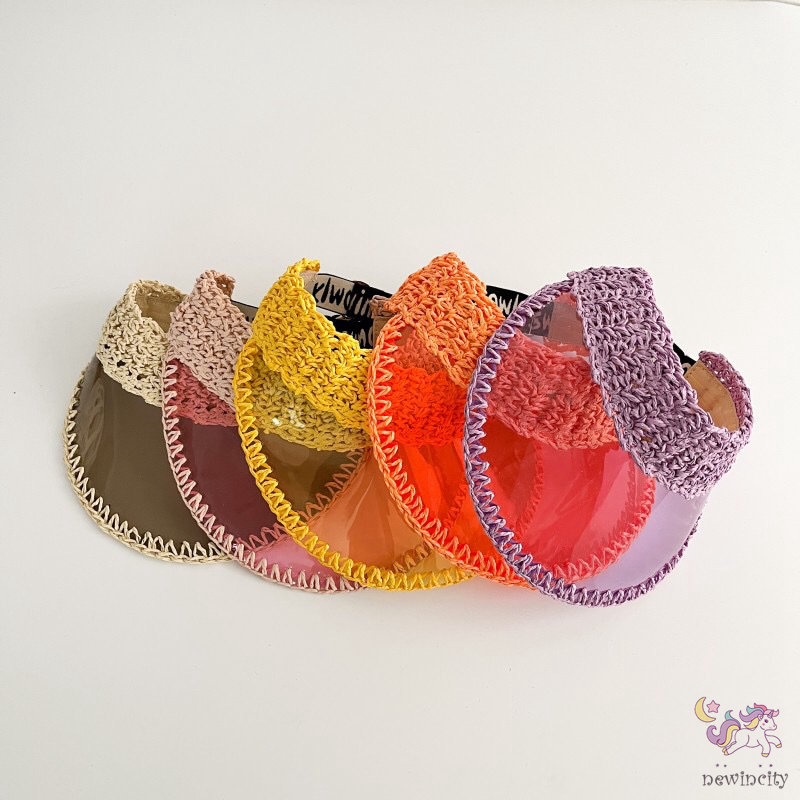 Mũ Lưỡi Trai Nửa Đầu Màu Sắc Phản Quang Thời Trang Mùa Hè Hàn Quốc Dành Cho Bé