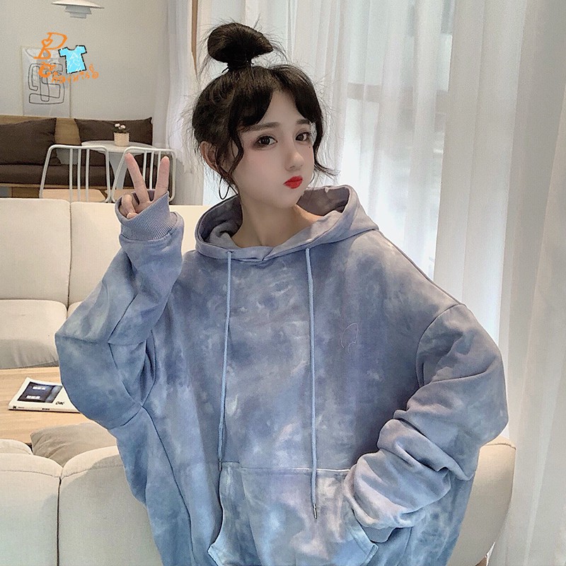 Áo hoodie unisex dáng rộng thời trang phong cách Hàn Quốc | BigBuy360 - bigbuy360.vn