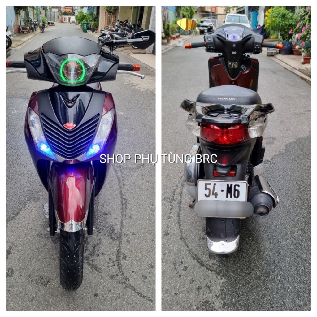 Bộ ốp mỏ dè INOX trước, sau xe SH Ý 2010 - 2012