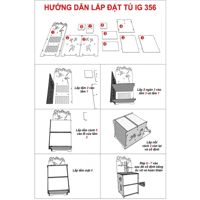 Tủ Mỹ Phẩm Đầu Giường IG356