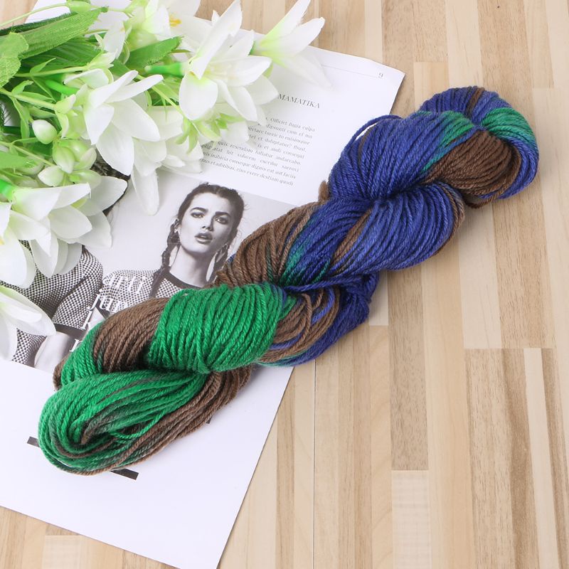 Cuộn Len Đan Sợi polyester 50g Nhiều Màu Sắc