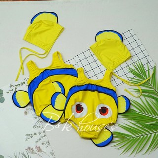 Đồ Bơi Baby Liền Mảnh + Nón Cá Nemo