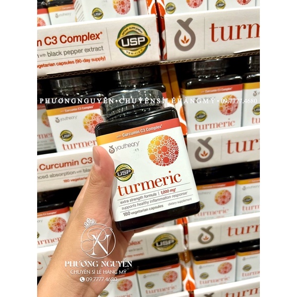 Viên Uống Tinh Chất Nghệ • TURMERIC 1000mg YOUTHEORY