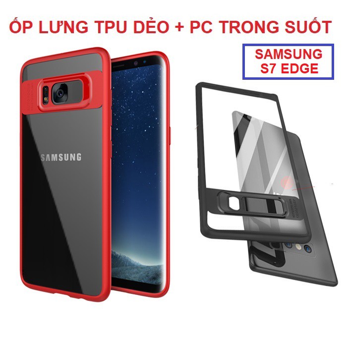 Ốp lưng SS Galaxy S7 Edge TPU dẻo và Acrylic trong suốt