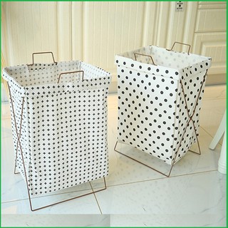 Giỏ để quần áo bằng vải khung sắt