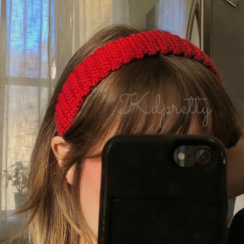 Băng đô cài tóc len handmade - Crochet headband Madebybeem
