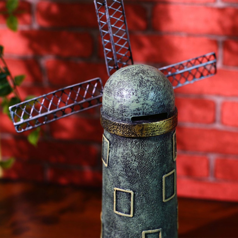 Mô Hình Cối Xay Gió Đồ Chơi Bằng Resin Di Động Giúp Rèn Luyện Trí Não Cho Bé