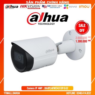 . . camera ip starlight4.0mp dahua dh-ipc-hfw2431sp-s-s2 - bảo hành chính hãng 2 năm . .