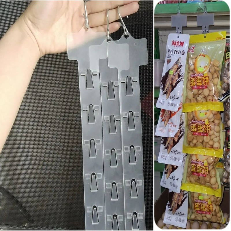 1 Thanh Nhựa Treo Trưng Bày Bánh Snack