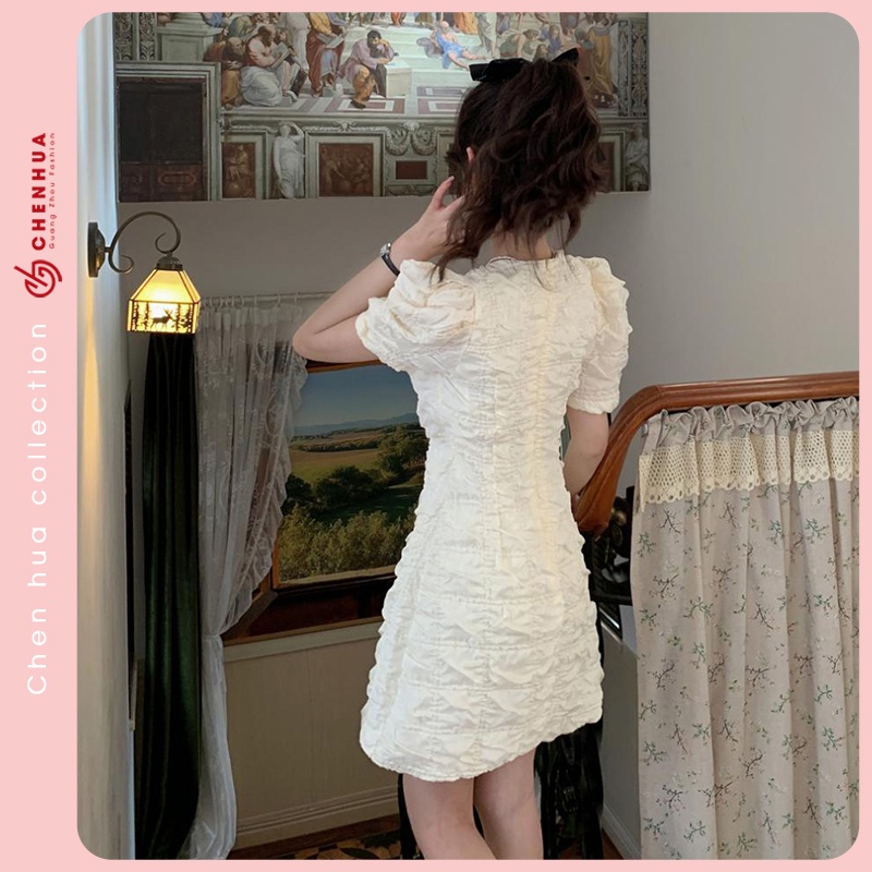 Đầm dự tiệc HuaHua, váy bánh bèo tiểu thư hàn quốc đi chơi sang chảnh VT152