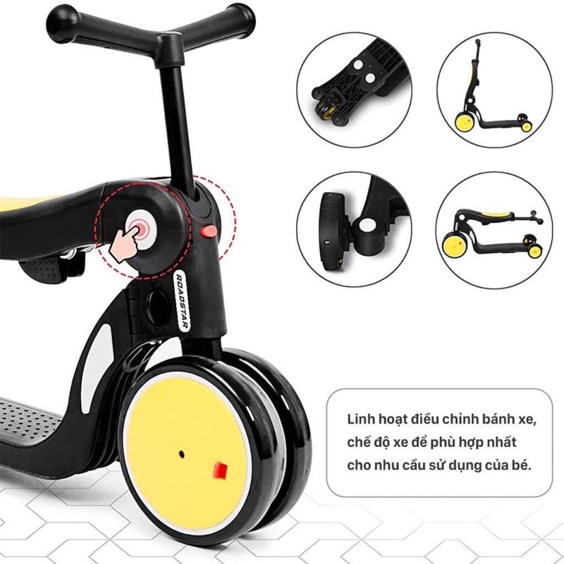 [Scooster] Scooter 5in1 Freekids Chính hãng cho bé yêu