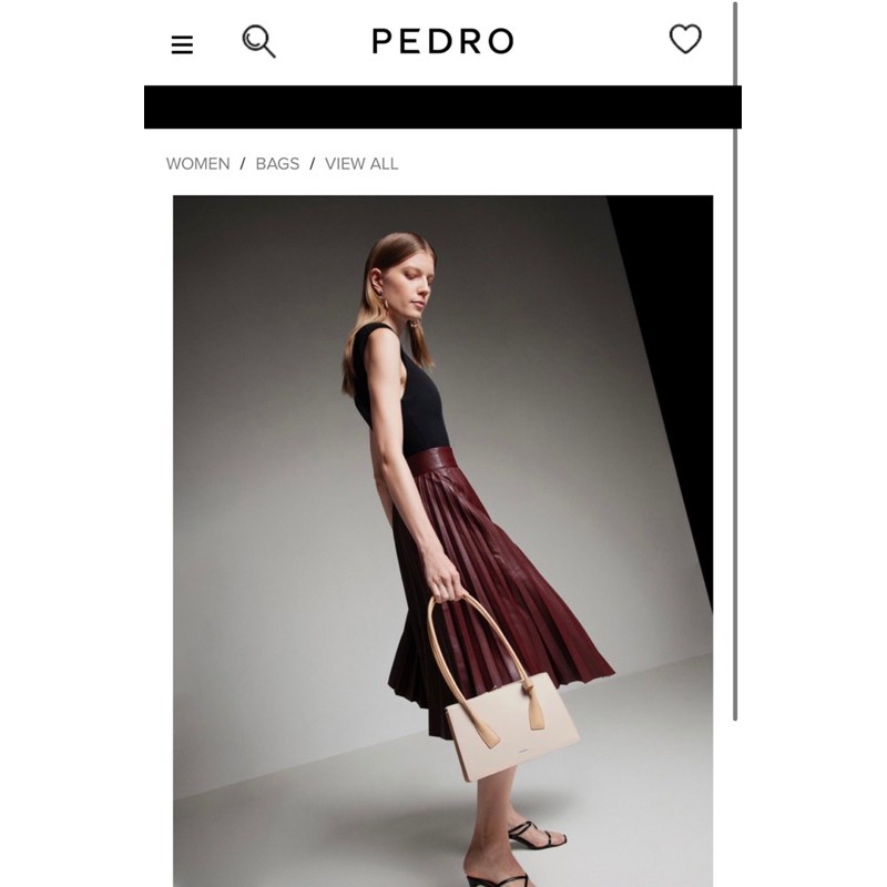 Túi P.e.d.rio đen kèm ví