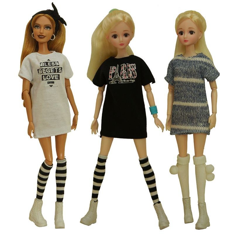 Set 5 Búp Bê barbie 30cm Thay Đổi Màu Sắc Phong Cách Âu Mỹ