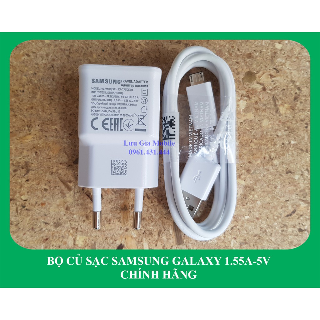 [1.55A-5V] Bộ củ sạc Samsung M10 công ty | Galaxy A10 chính hãng