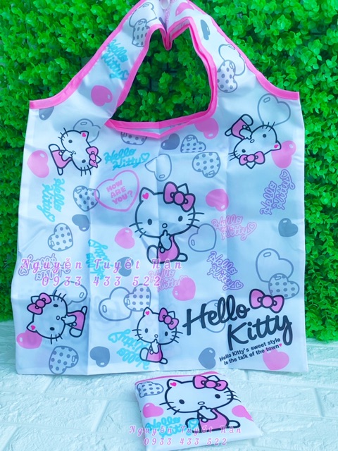 TÚI VẢI MUA SẮM HELLO KITTY - DORAEMON