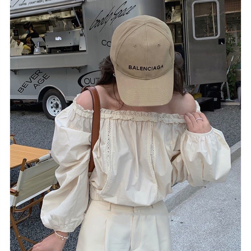 Áo trễ vai tay bồng siêu hot