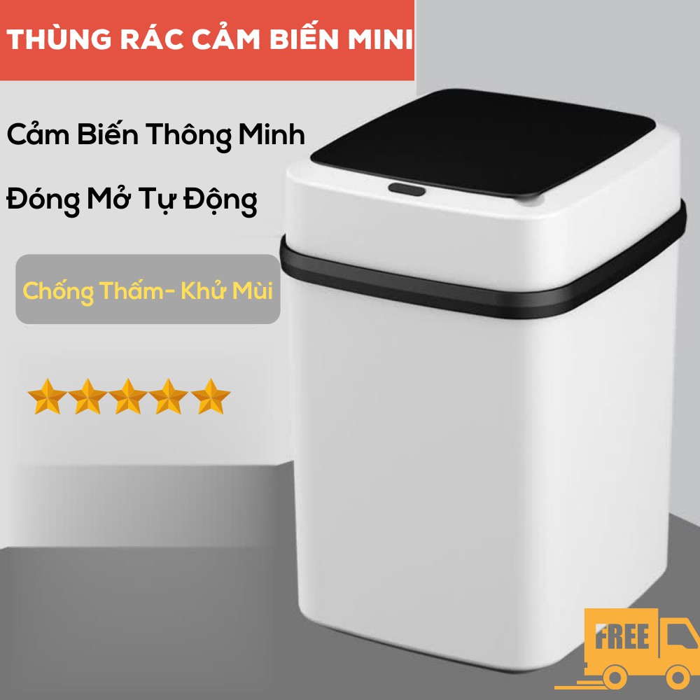 Thùng rác , Thùng rác thông minh , thùng rác cảm biến thông minh siêu tiện lợi cao cấp TIME HOME