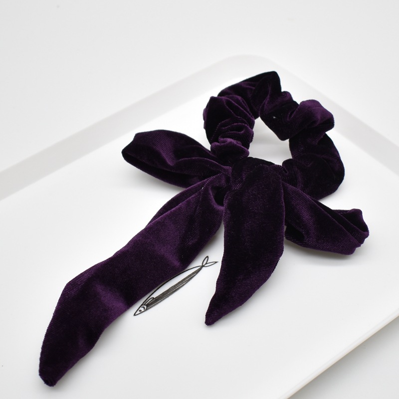 Dây Buộc Tóc Vải Nhung Thời Trang Retro Cho Nữ