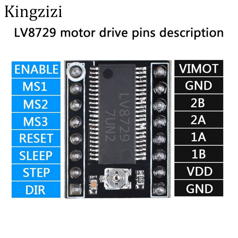 LV8729 động cơ bước Driver 4 lớp chất nền cực êm lái xe LV8729 hỗ trợ lái xe 6V-36V full microstep lái xe controll
