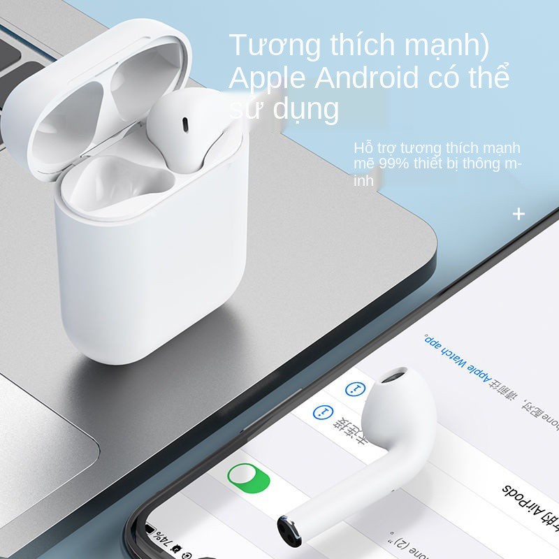 Tai Nghe Bluetooth Không Dây Mini Tai Công Nghệ Màu Đen Chất Lượng Cao HuaweiOPPOvivoXiaomi Android Apple Đa Năng