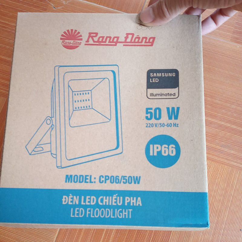 Đèn pha led rạng Đông 50w CP06L/50W LED chip sam sung siêu sáng độ bền cao, dài điện áp rộng, tiêu chuẩn chống nước IP66