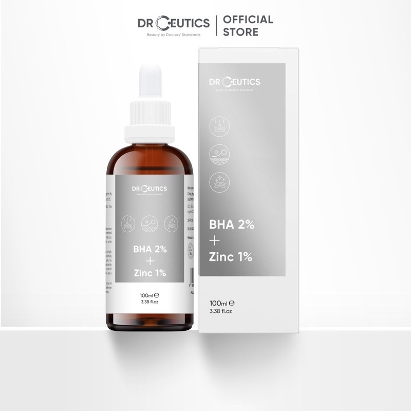 Serum DrCeutics Giảm Mụn Và Phục Hồi Da Sau Mụn BHA 2% + ZinC 1%