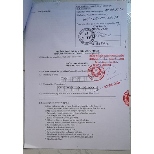 Bột Yody White Phương Anh rửa mặt làm da sạch mịn màng, ngăn ngừa mụn 100g