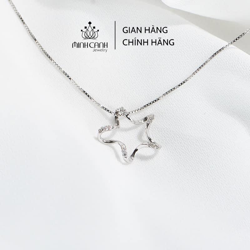 Dây Chuyền Bạc Ta Hình Ngôi Sao Đính Đá - Minh Canh Jewelry