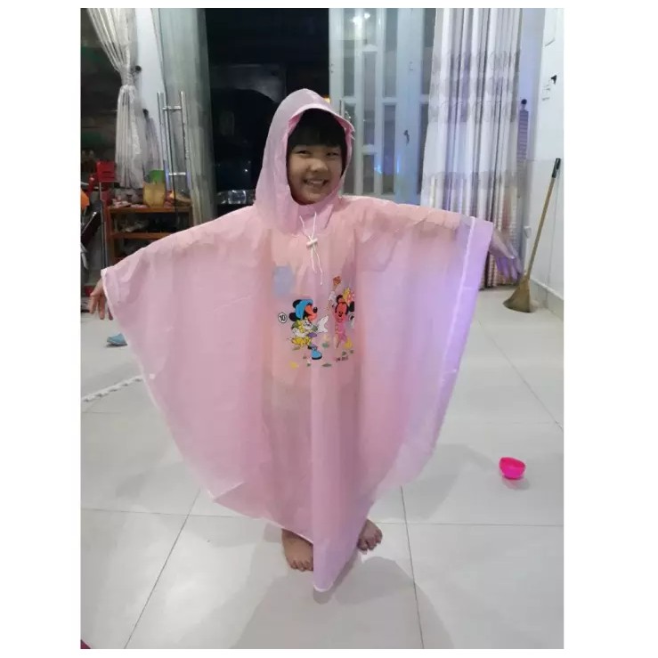 Áo mưa cánh dơi hình cho bé size ,