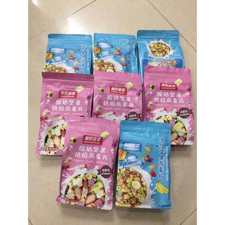 NGŨ CỐC GIẢM CÂN ĂN KIÊNG MIX HOA QUẢ SỮA CHUA 500G