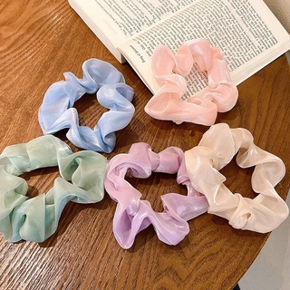 Dây Buộc Tóc Scrunchies Phi Bóng Nhiều Màu