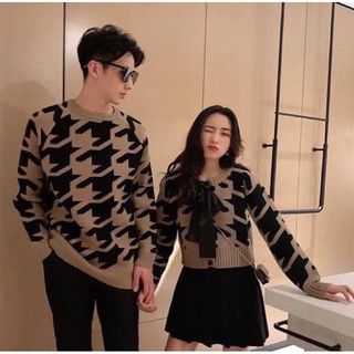 Áo len trám đôi nam nữ hot hít 2021