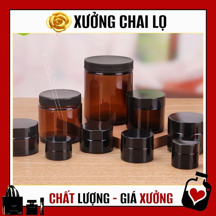 Hủ Đựng Kem ❤ TOP GIÁ RẺ ❤ Hũ Chiết Kem Thủy Tinh Nâu 10g , Hũ lọ chiết mỹ phẩm , , phụ kiện du lịch