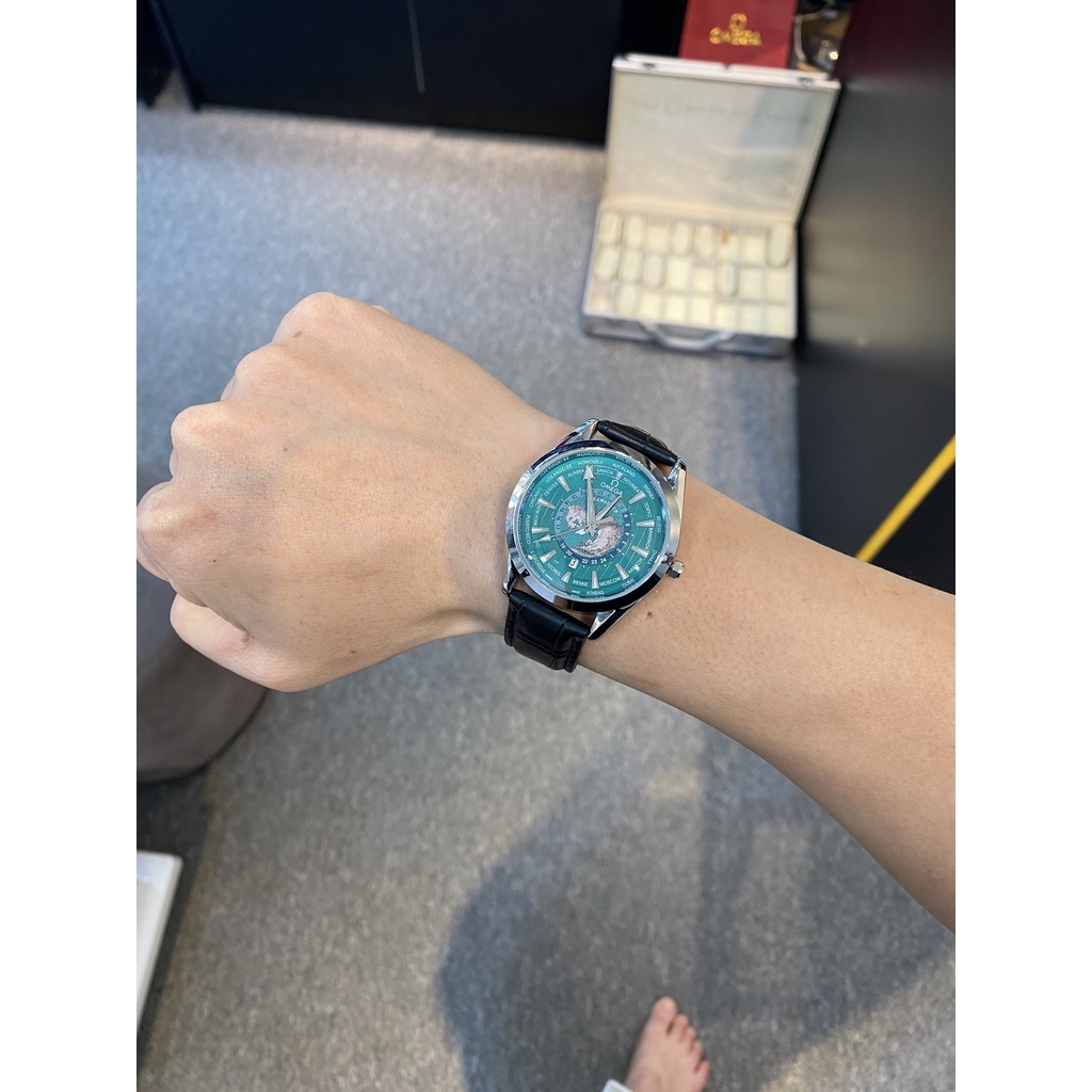 Đồng Hồ NAM Dây Da OME.GA OM076 Chống Nước, mặt kính Chống xước máy pin cao cấp. Đồng hồ dây da nam giá rẻ nhất