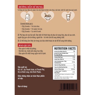[CHÍNH HÃNG] NGŨ CỐC SIÊU HẠT GRANOLA NAVAN - 500G