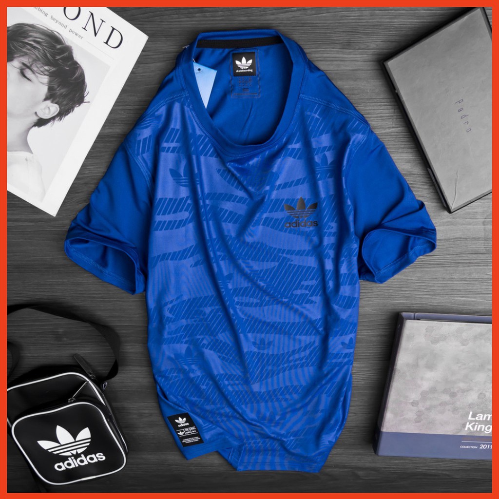 Áo thun thể thao áo thun nam ngắn tay không cổ dập vân cao cấp logo sắc nét AT05 | BigBuy360 - bigbuy360.vn