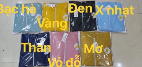 Áo gió hoa cúc 2 lớp chất đẹp