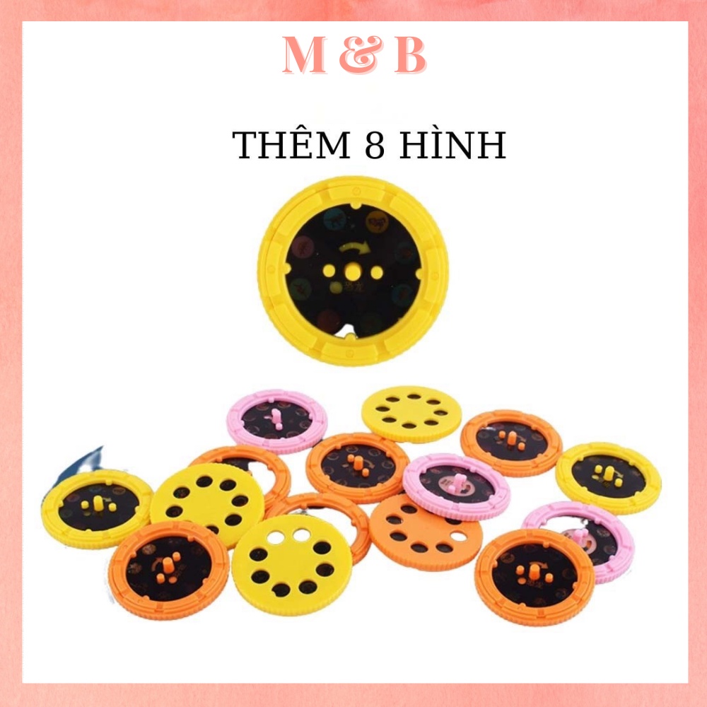 Đèn pin chiếu hình động vật dễ thương, đồ chơi thông minh tập vẽ cho bé, đồ chơi giáo dục phát triển trí tưởng tượng