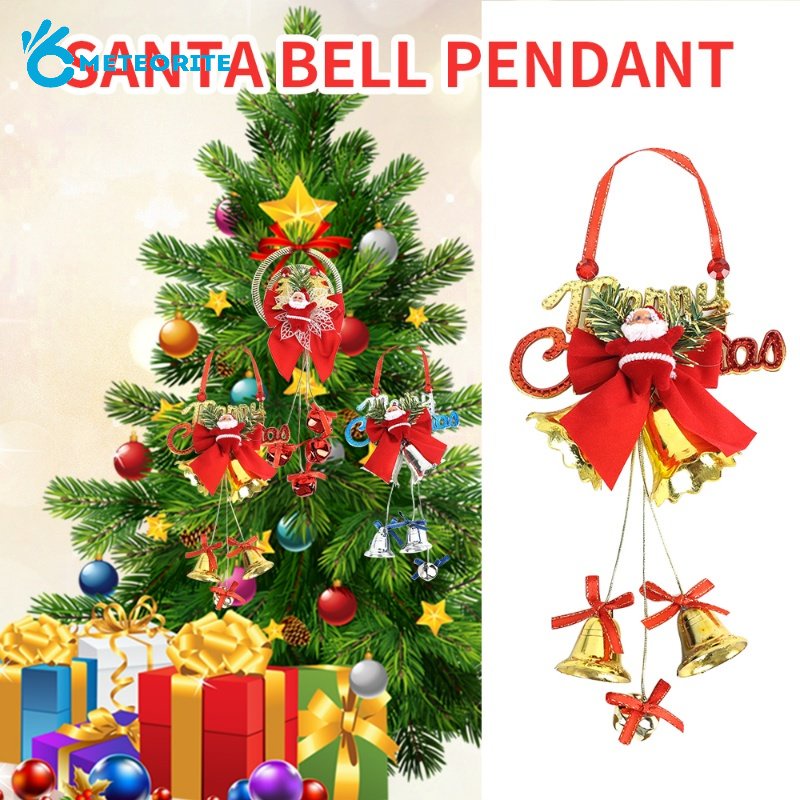 Chuông Kim Loại Hình Nơ / Giáng Sinh Trang Trí Cây Thông