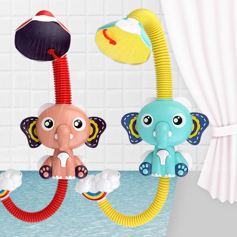 Đồ Chơi Nhà Tắm Hình Chú Voi Hoạt Hình Xoay 360 Độ Cho Bé° Vòi Sen Điện Chống Thấm Điều Chỉnh Được Dành Cho Trẻ Nhỏ