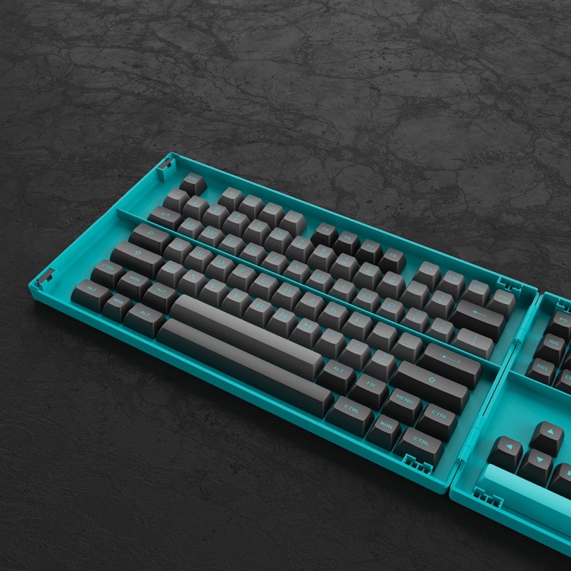 Bộ Nút Cho Bàn Phím AKKO ASA Black &amp; Cyan 197 Nút