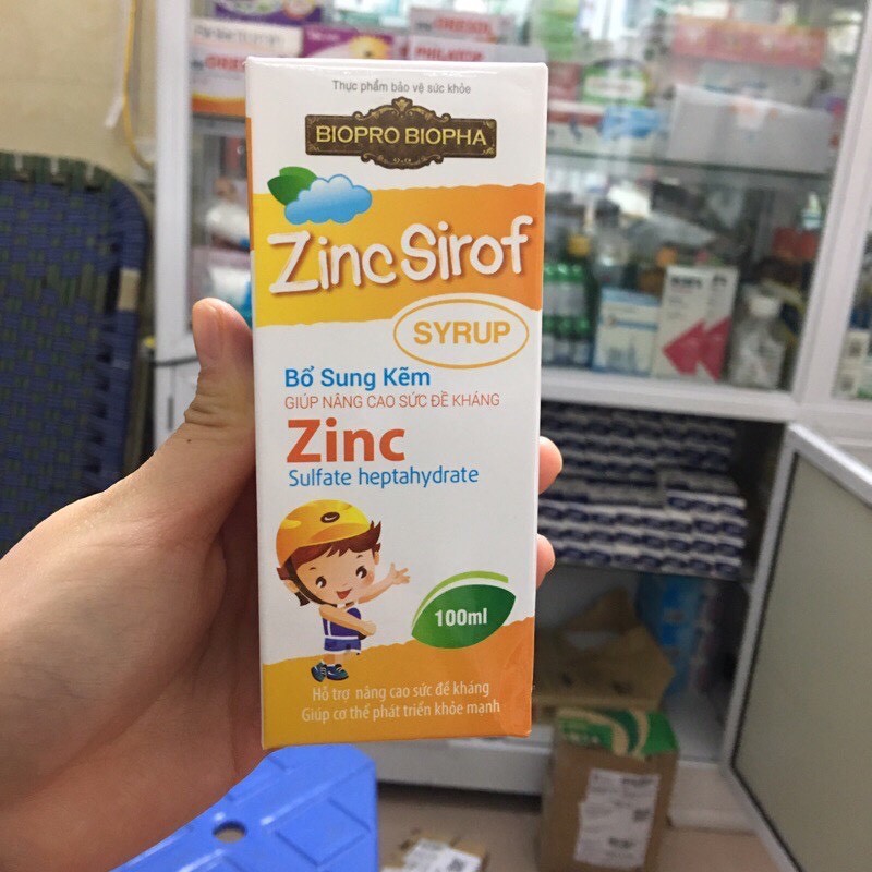 [Chính Hãng] Siro ZINC SIROF Bổ Sung Kẽm Tăng Sức Đề Kháng - 100ml